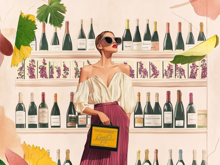 woman overwhelmed in the white wine aisle