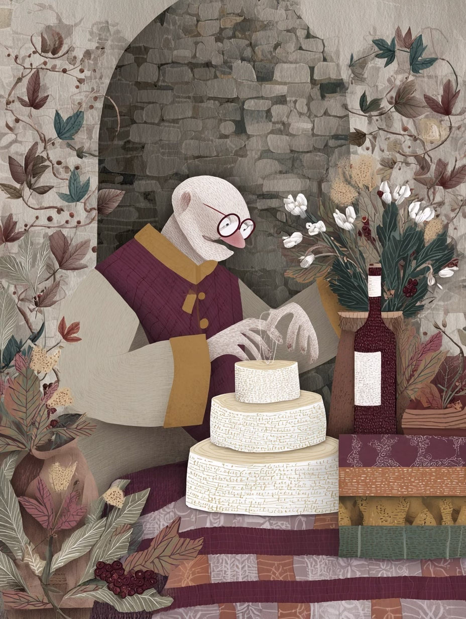 monk washing cheese rinds