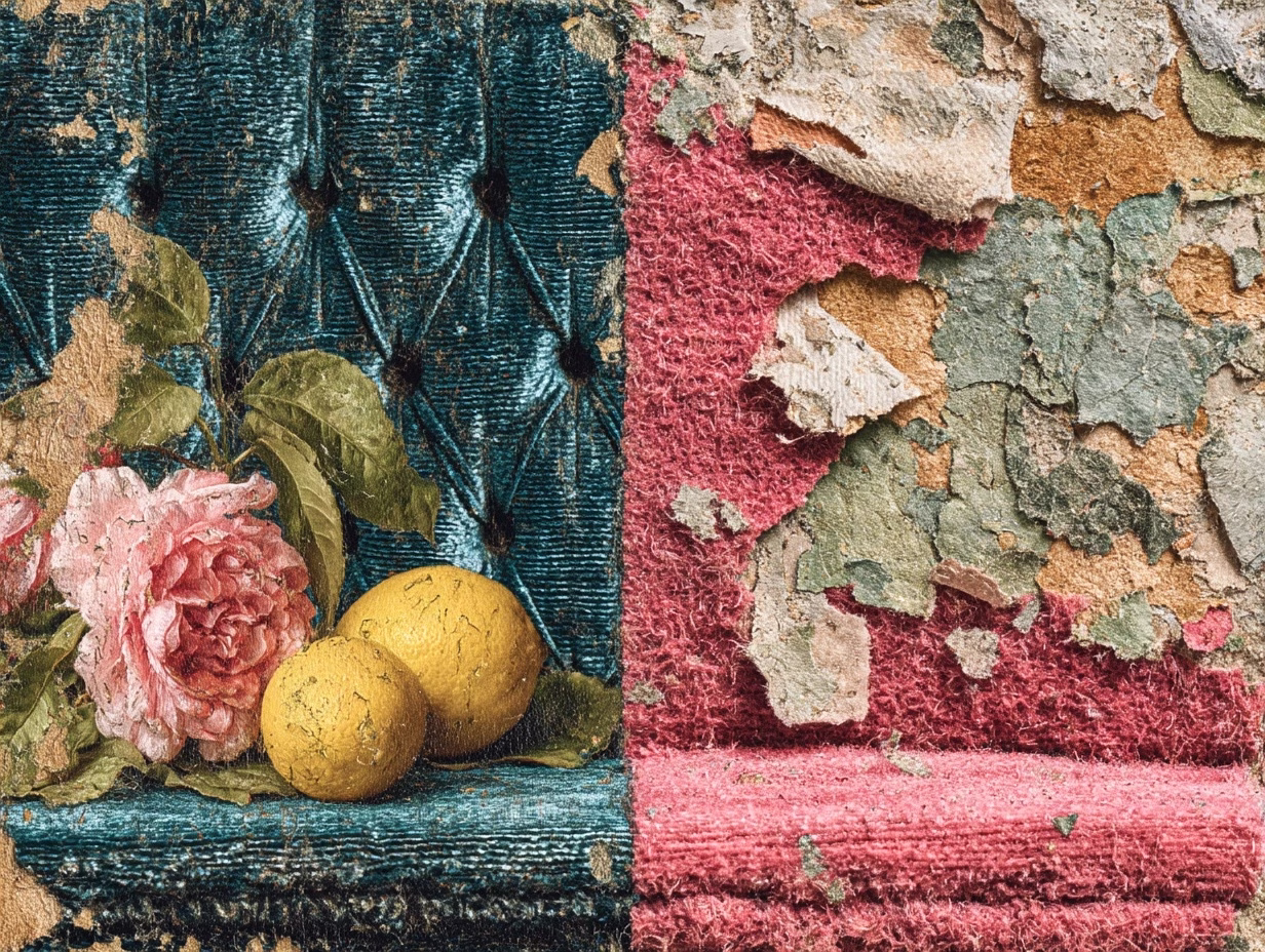 image contrasting velvet and sandpaper