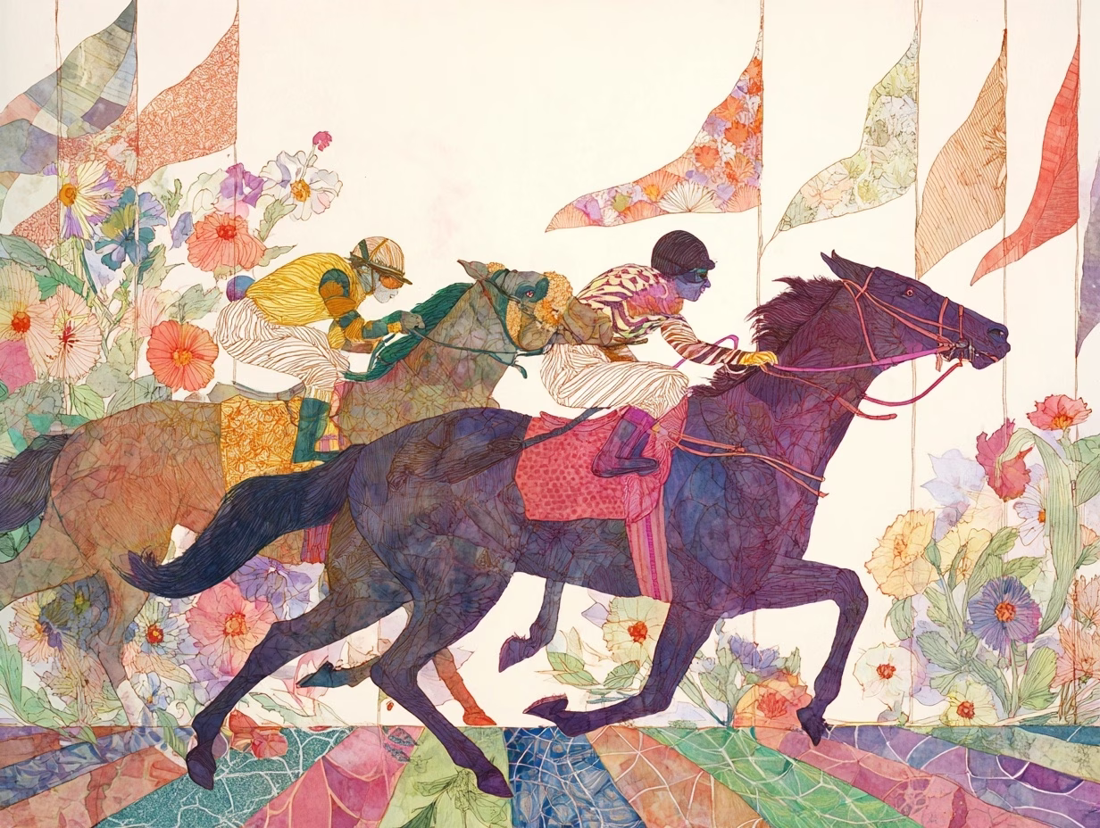 horses racing in the kentucky derby
