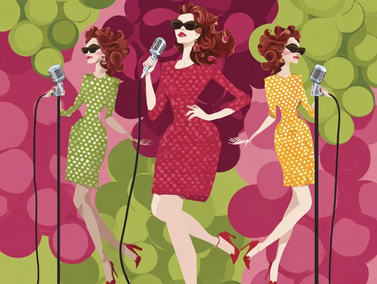 singer with backup singers