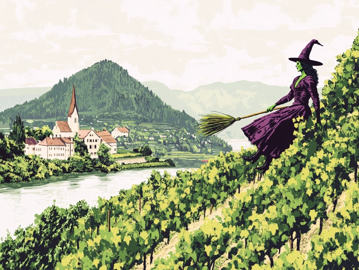 elphaba relaxing on the slopes of the mosel valley