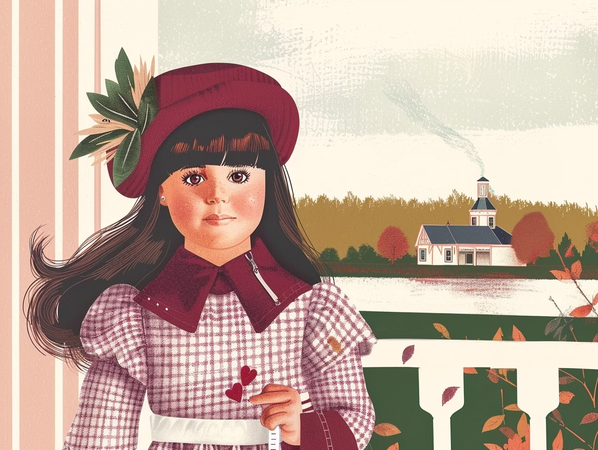 illustration of samantha american girl doll at the inn of aurora on cayuga lake