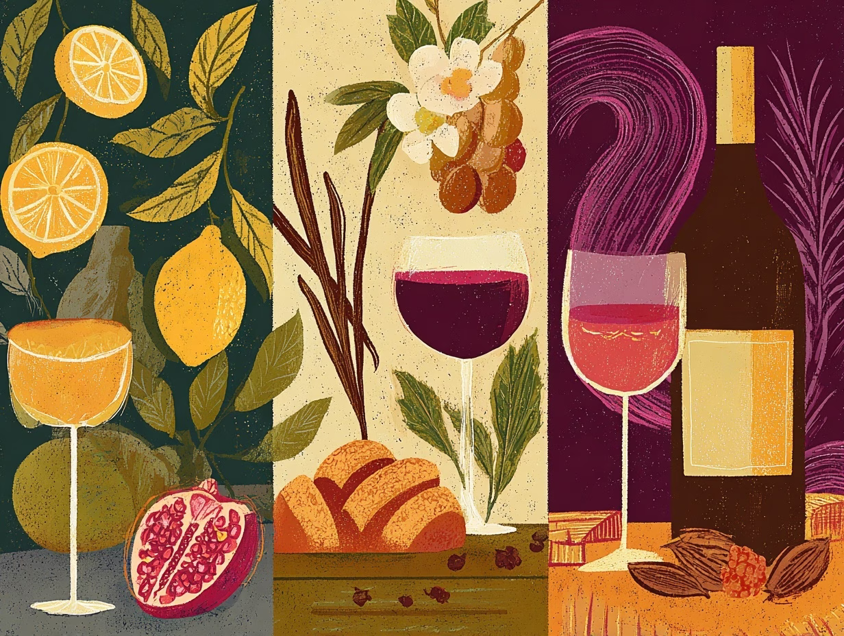 illustration of primary, secondary, and tertiary aromas